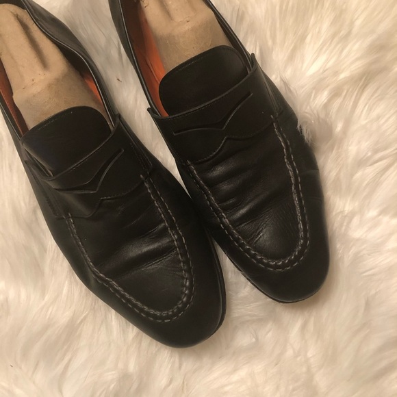 Santoni Goodyear Nubuck Penny Loafers Men’s 8.5 main image 6